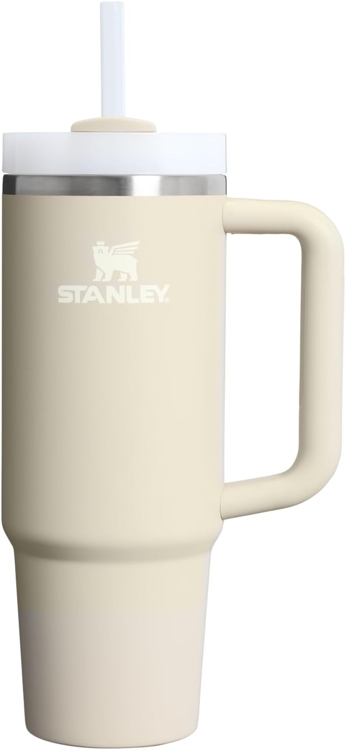 STANLEY Quencher H2.0 Tumbler with Handle and Straw 30 oz | Flowstate 3-Position Lid | Cup Holder Compatible for Travel | Insulated Stainless Steel Cup | BPA-Free | Rose Quartz 2.0