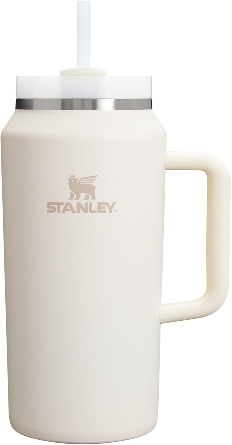 STANLEY Quencher H2.0 Tumbler with Handle and Straw 30 oz | Flowstate 3-Position Lid | Cup Holder Compatible for Travel | Insulated Stainless Steel Cup | BPA-Free | Rose Quartz 2.0