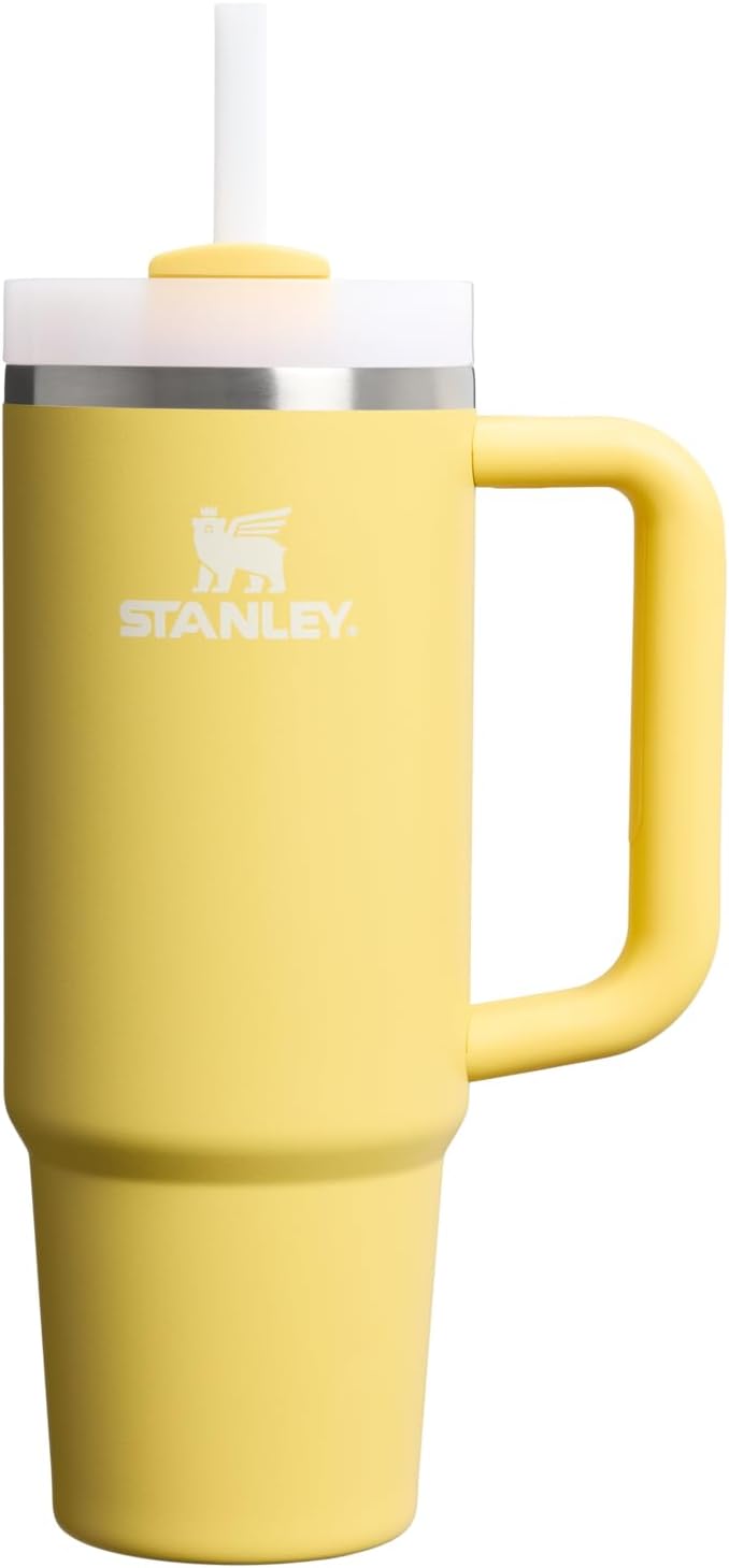 STANLEY Quencher H2.0 Tumbler with Handle and Straw 30 oz | Flowstate 3-Position Lid | Cup Holder Compatible for Travel | Insulated Stainless Steel Cup | BPA-Free | Rose Quartz 2.0