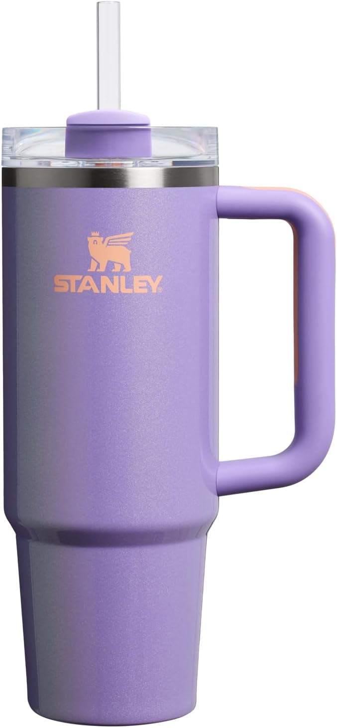 STANLEY Quencher H2.0 Tumbler with Handle and Straw 30 oz | Flowstate 3-Position Lid | Cup Holder Compatible for Travel | Insulated Stainless Steel Cup | BPA-Free | Rose Quartz 2.0