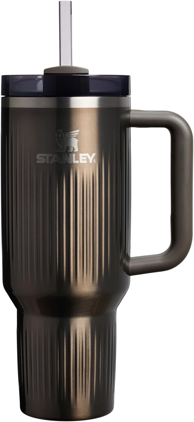 STANLEY Quencher H2.0 Tumbler with Handle and Straw 30 oz | Flowstate 3-Position Lid | Cup Holder Compatible for Travel | Insulated Stainless Steel Cup | BPA-Free | Rose Quartz 2.0