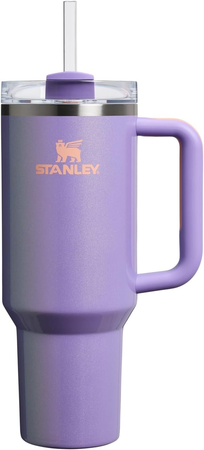 STANLEY Quencher H2.0 Tumbler with Handle and Straw 30 oz | Flowstate 3-Position Lid | Cup Holder Compatible for Travel | Insulated Stainless Steel Cup | BPA-Free | Rose Quartz 2.0