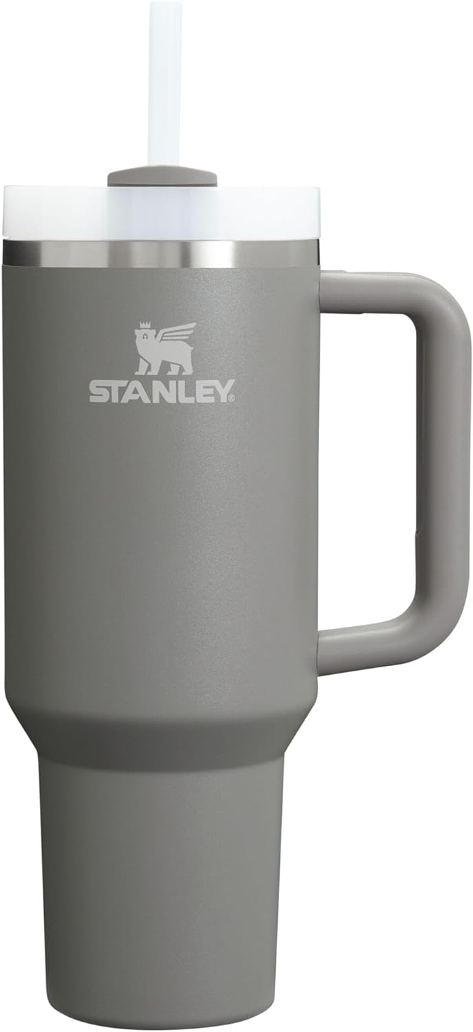 STANLEY Quencher H2.0 Tumbler with Handle and Straw 30 oz | Flowstate 3-Position Lid | Cup Holder Compatible for Travel | Insulated Stainless Steel Cup | BPA-Free | Rose Quartz 2.0