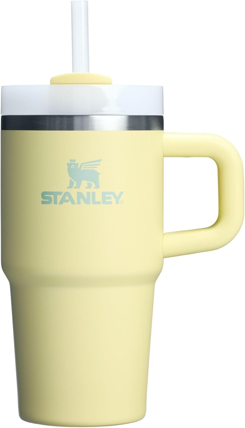 STANLEY Quencher H2.0 Tumbler with Handle and Straw 30 oz | Flowstate 3-Position Lid | Cup Holder Compatible for Travel | Insulated Stainless Steel Cup | BPA-Free | Rose Quartz 2.0