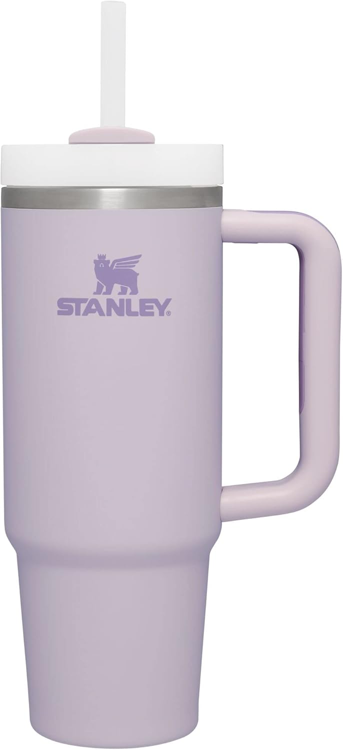 STANLEY Quencher H2.0 Tumbler with Handle and Straw 30 oz | Flowstate 3-Position Lid | Cup Holder Compatible for Travel | Insulated Stainless Steel Cup | BPA-Free | Rose Quartz 2.0