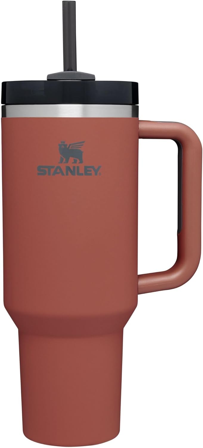 STANLEY Quencher H2.0 Tumbler with Handle and Straw 30 oz | Flowstate 3-Position Lid | Cup Holder Compatible for Travel | Insulated Stainless Steel Cup | BPA-Free | Rose Quartz 2.0