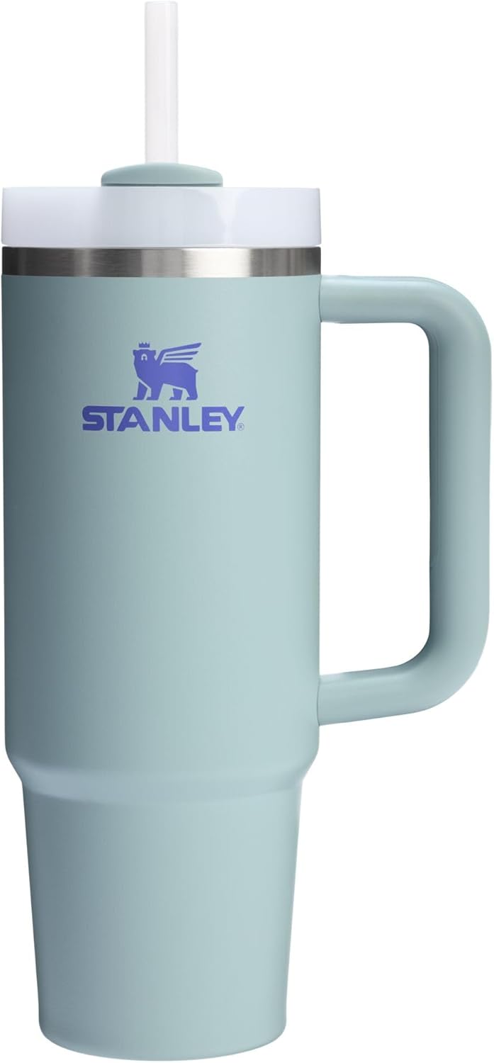 STANLEY Quencher H2.0 Tumbler with Handle and Straw 30 oz | Flowstate 3-Position Lid | Cup Holder Compatible for Travel | Insulated Stainless Steel Cup | BPA-Free | Rose Quartz 2.0
