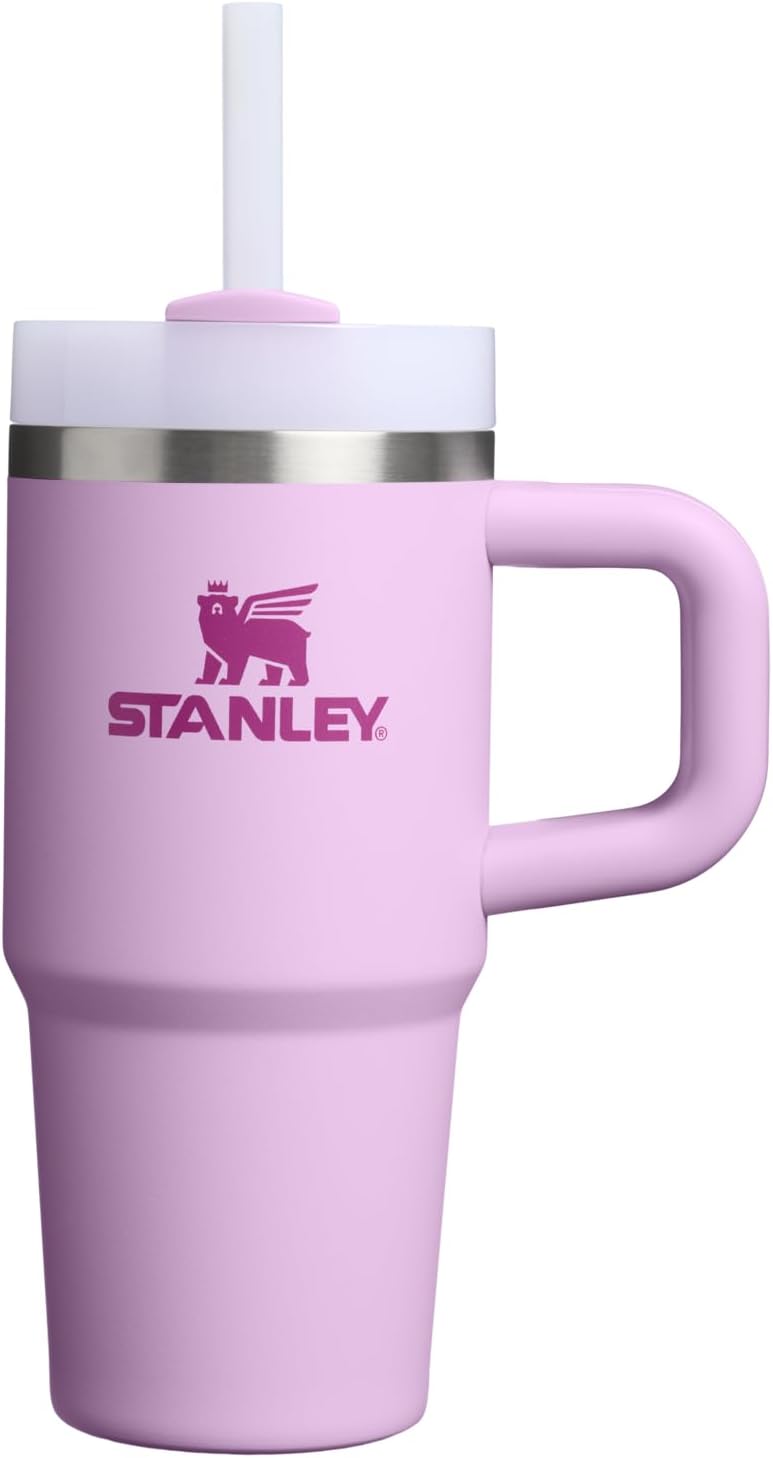 STANLEY Quencher H2.0 Tumbler with Handle and Straw 30 oz | Flowstate 3-Position Lid | Cup Holder Compatible for Travel | Insulated Stainless Steel Cup | BPA-Free | Rose Quartz 2.0