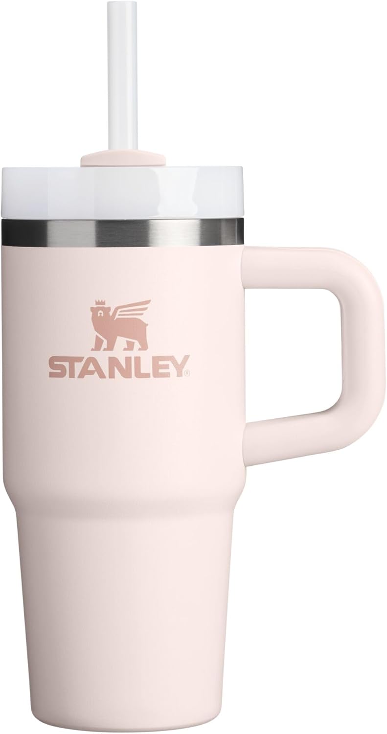 STANLEY Quencher H2.0 Tumbler with Handle and Straw 30 oz | Flowstate 3-Position Lid | Cup Holder Compatible for Travel | Insulated Stainless Steel Cup | BPA-Free | Rose Quartz 2.0