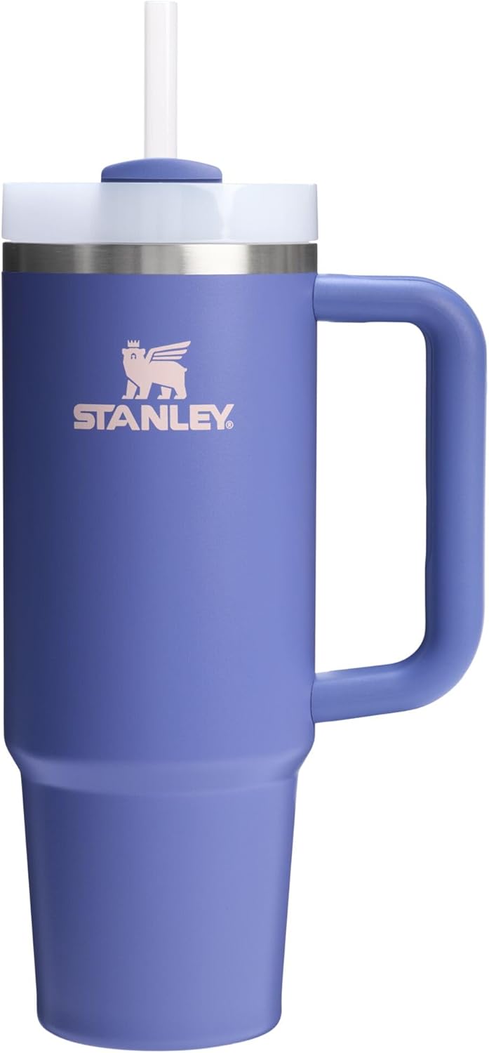 STANLEY Quencher H2.0 Tumbler with Handle and Straw 30 oz | Flowstate 3-Position Lid | Cup Holder Compatible for Travel | Insulated Stainless Steel Cup | BPA-Free | Rose Quartz 2.0