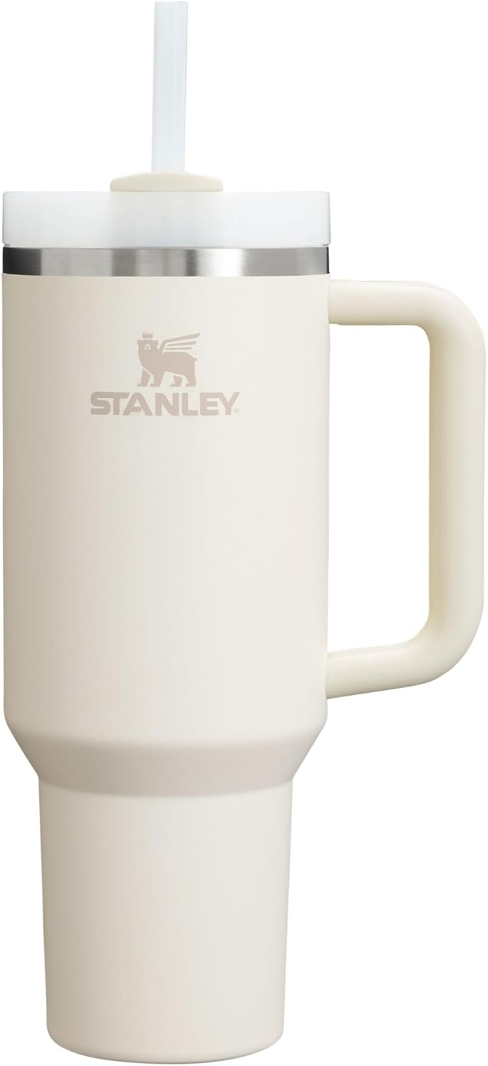 STANLEY Quencher H2.0 Tumbler with Handle and Straw 30 oz | Flowstate 3-Position Lid | Cup Holder Compatible for Travel | Insulated Stainless Steel Cup | BPA-Free | Rose Quartz 2.0
