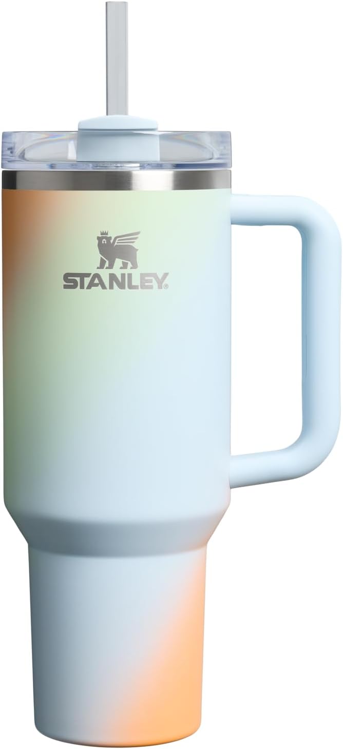 STANLEY Quencher H2.0 Tumbler with Handle and Straw 30 oz | Flowstate 3-Position Lid | Cup Holder Compatible for Travel | Insulated Stainless Steel Cup | BPA-Free | Rose Quartz 2.0