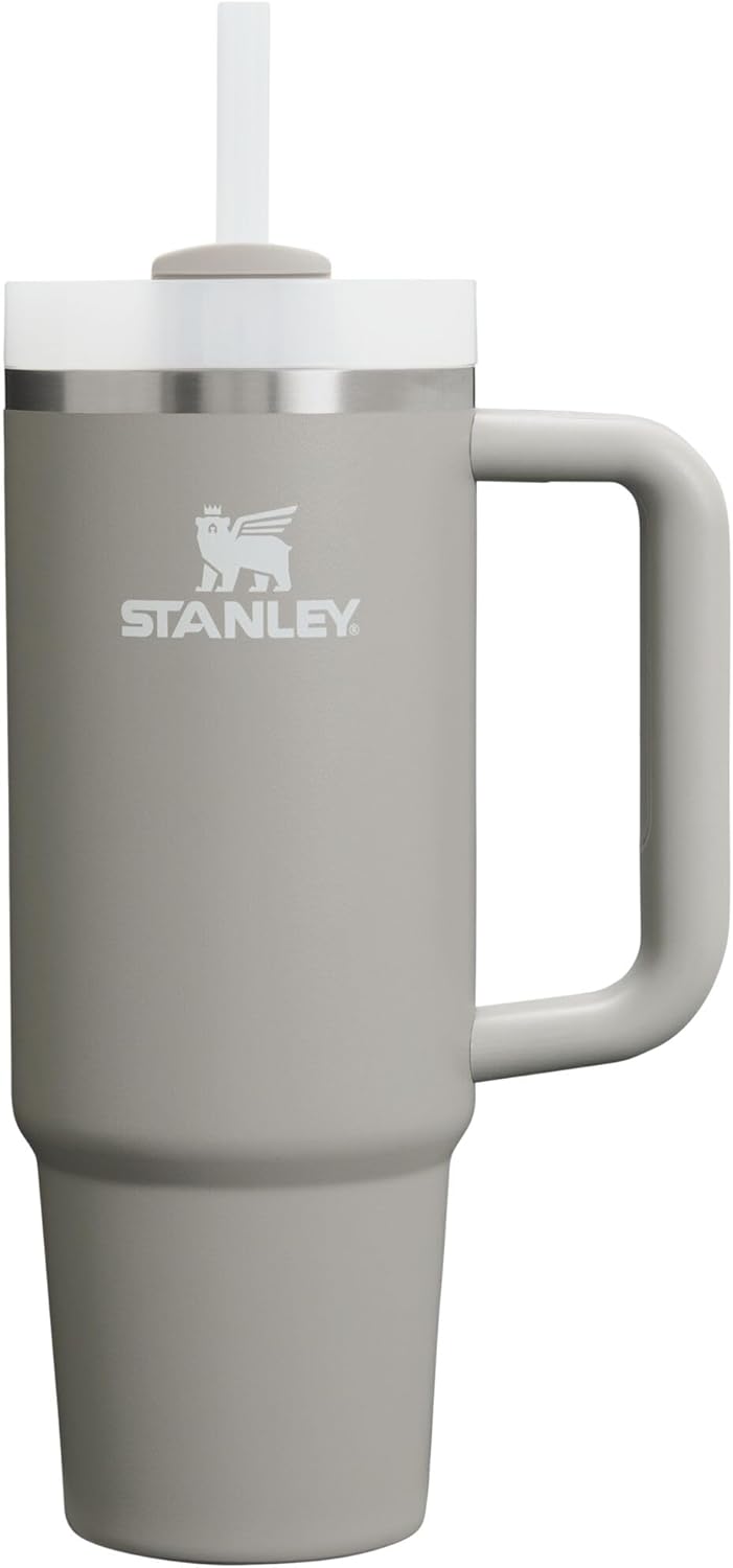 STANLEY Quencher H2.0 Tumbler with Handle and Straw 30 oz | Flowstate 3-Position Lid | Cup Holder Compatible for Travel | Insulated Stainless Steel Cup | BPA-Free | Rose Quartz 2.0