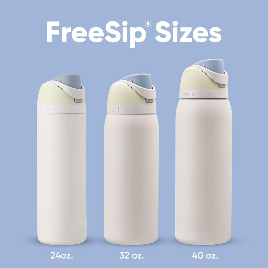 Owala FreeSip Insulated Stainless Steel Water Bottle with Straw, BPA-Free Sports Water Bottle, Great for Travel, 24 Oz, Very, Very Dark