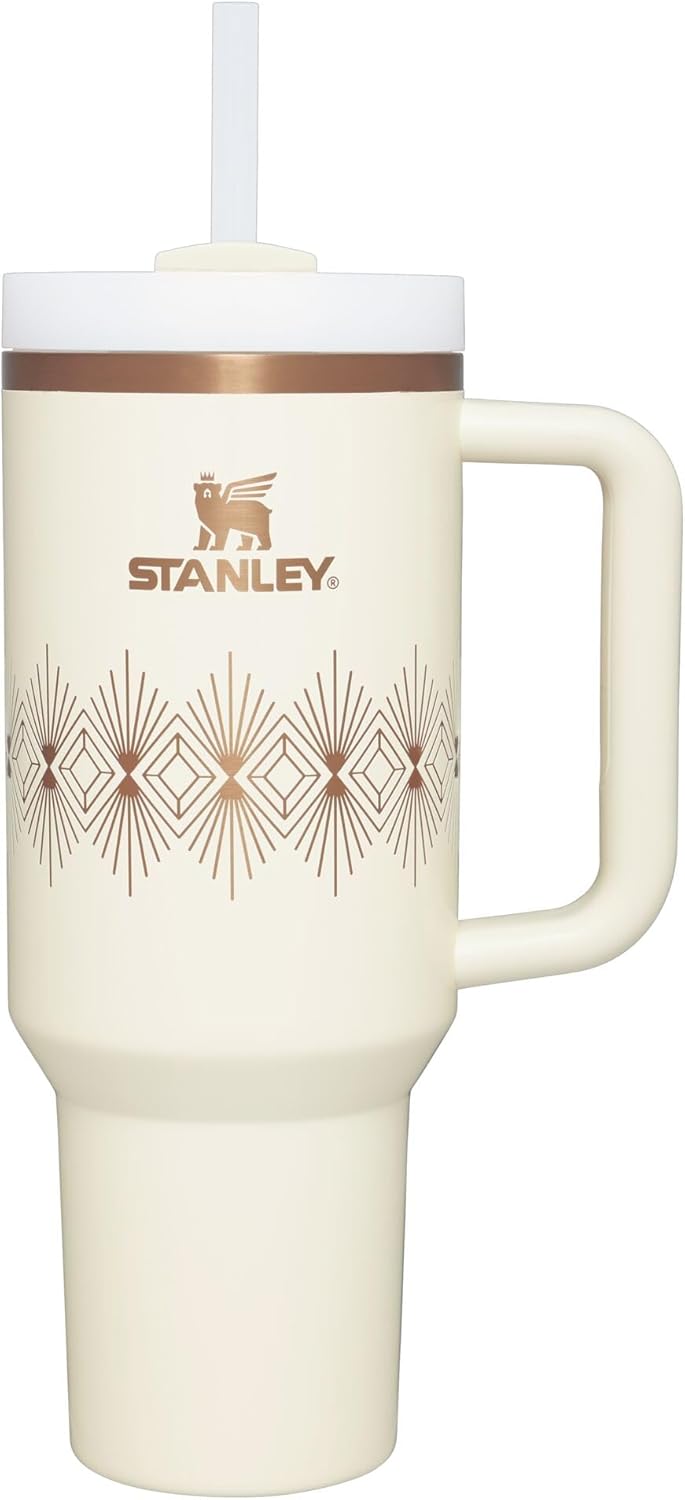 STANLEY Quencher H2.0 Tumbler with Handle and Straw 30 oz | Flowstate 3-Position Lid | Cup Holder Compatible for Travel | Insulated Stainless Steel Cup | BPA-Free | Rose Quartz 2.0