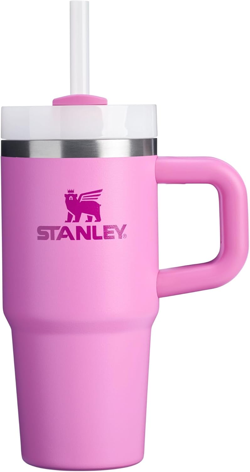 STANLEY Quencher H2.0 Tumbler with Handle and Straw 30 oz | Flowstate 3-Position Lid | Cup Holder Compatible for Travel | Insulated Stainless Steel Cup | BPA-Free | Rose Quartz 2.0