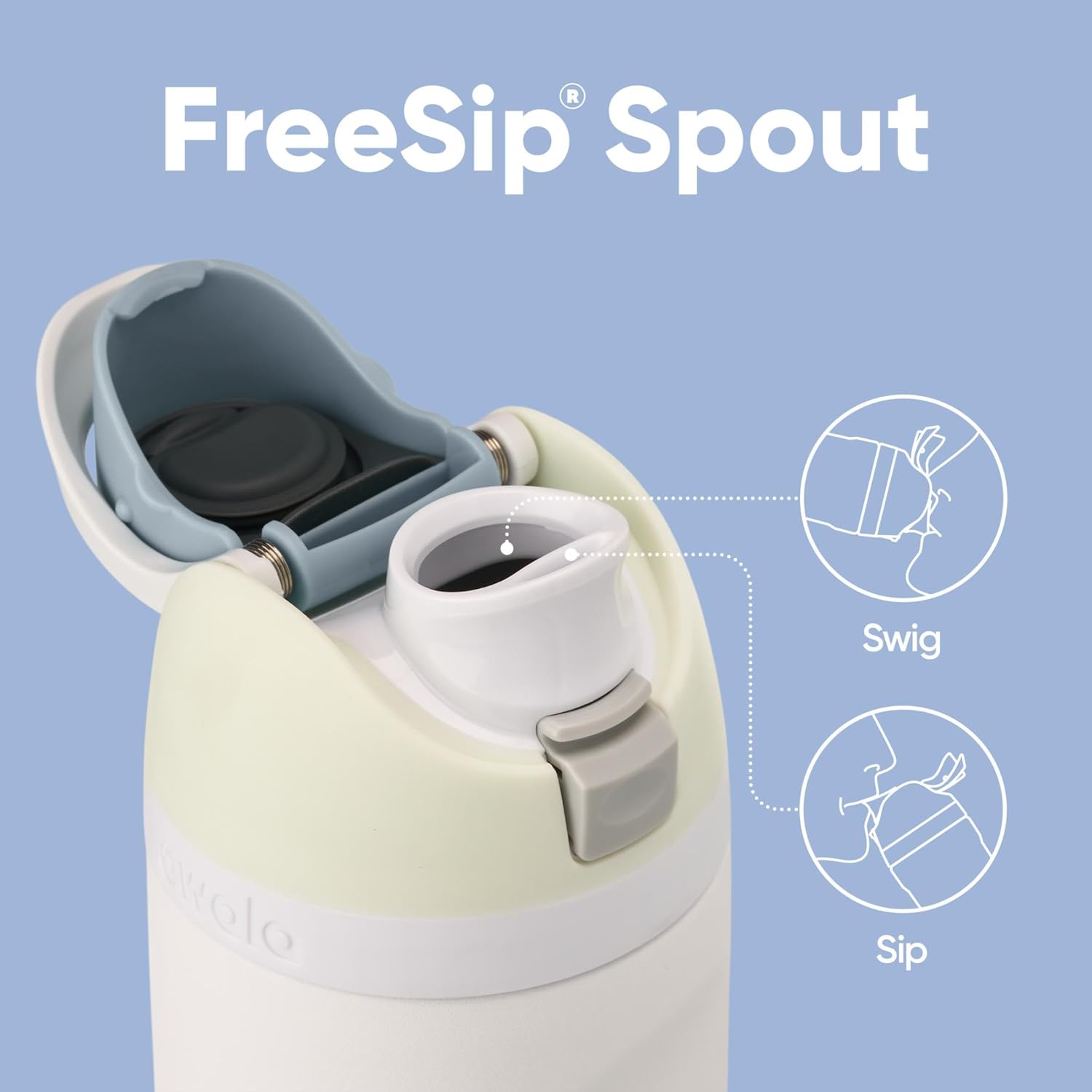 Owala FreeSip Insulated Stainless Steel Water Bottle with Straw, BPA-Free Sports Water Bottle, Great for Travel, 24 Oz, Very, Very Dark