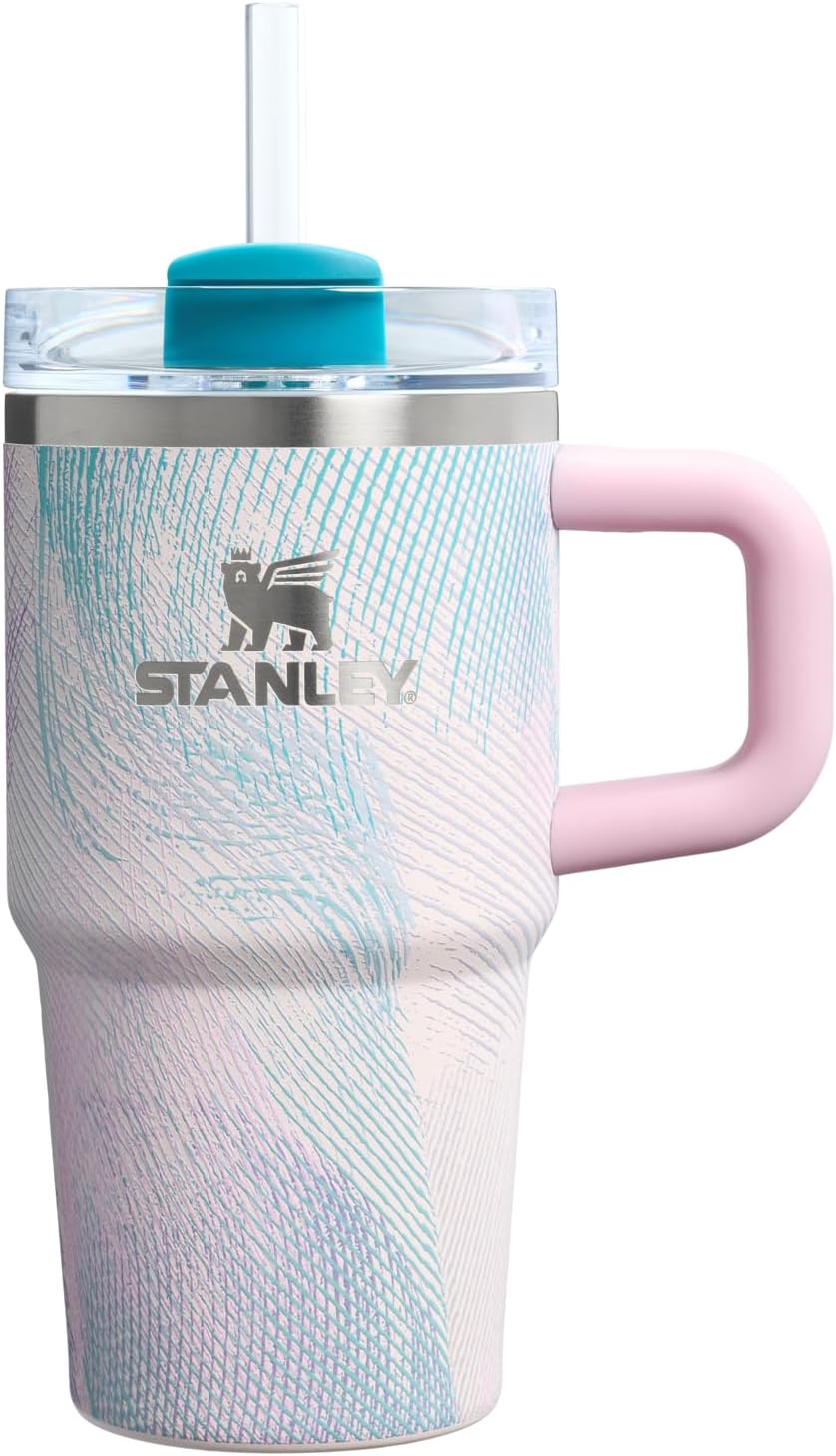 STANLEY Quencher H2.0 Tumbler with Handle and Straw 30 oz | Flowstate 3-Position Lid | Cup Holder Compatible for Travel | Insulated Stainless Steel Cup | BPA-Free | Rose Quartz 2.0