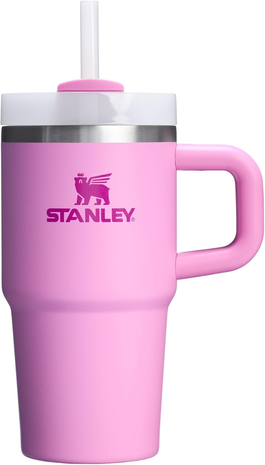 STANLEY Quencher H2.0 Tumbler with Handle and Straw 30 oz | Flowstate 3-Position Lid | Cup Holder Compatible for Travel | Insulated Stainless Steel Cup | BPA-Free | Rose Quartz 2.0