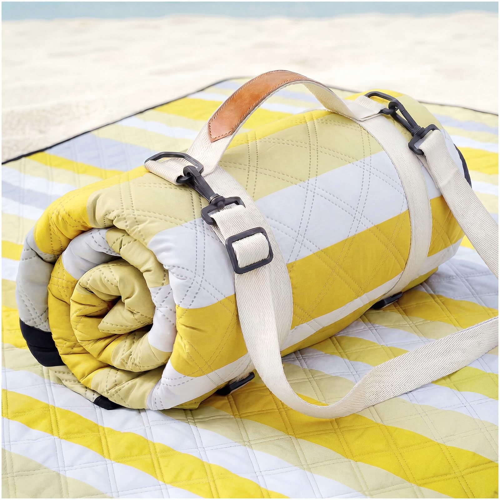 Genovega Waterproof Picnic Blanket Beach Outdoor Camping Mat Rug Extra Large Foldable Cute Big Travel Essential Accessories Gift Park Patio Lawn Garden Grass Play Music Festival Concert Must Have