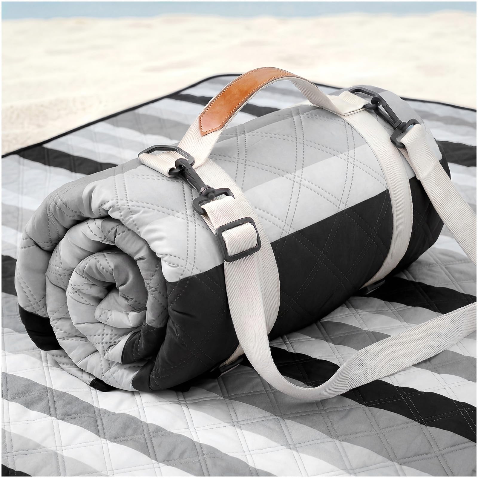 Genovega Waterproof Picnic Blanket Beach Outdoor Camping Mat Rug Extra Large Foldable Cute Big Travel Essential Accessories Gift Park Patio Lawn Garden Grass Play Music Festival Concert Must Have