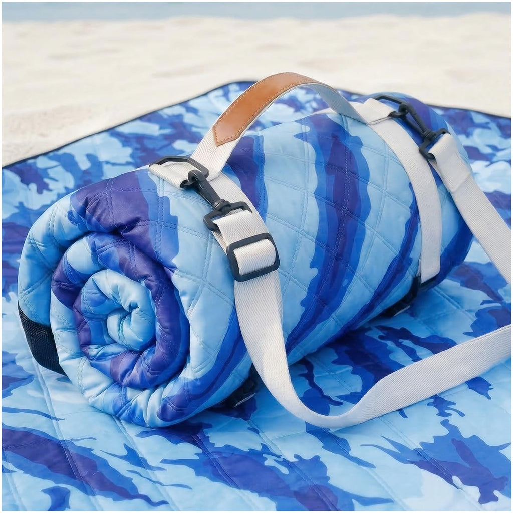 Genovega Waterproof Picnic Blanket Beach Outdoor Camping Mat Rug Extra Large Foldable Cute Big Travel Essential Accessories Gift Park Patio Lawn Garden Grass Play Music Festival Concert Must Have