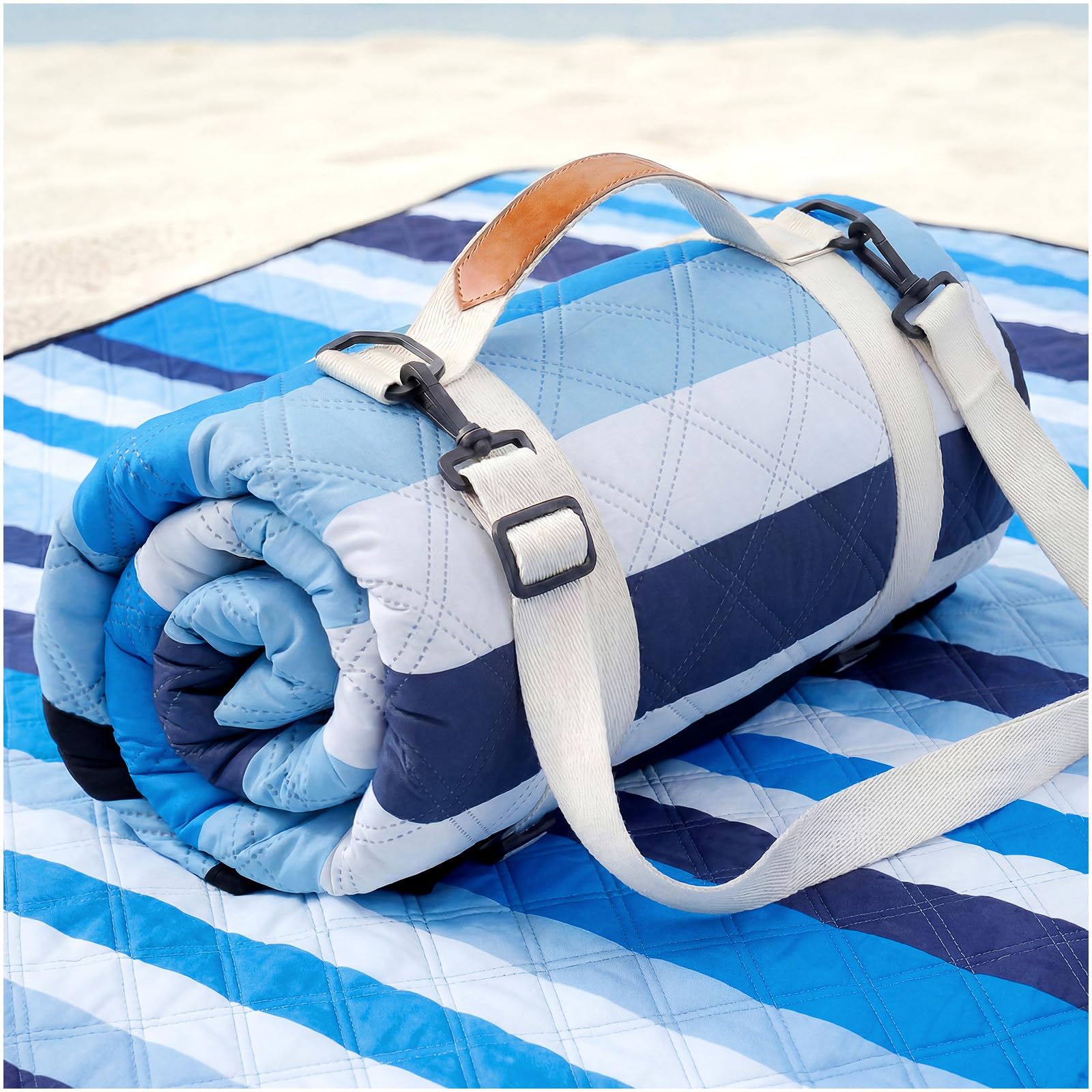 Genovega Waterproof Picnic Blanket Beach Outdoor Camping Mat Rug Extra Large Foldable Cute Big Travel Essential Accessories Gift Park Patio Lawn Garden Grass Play Music Festival Concert Must Have