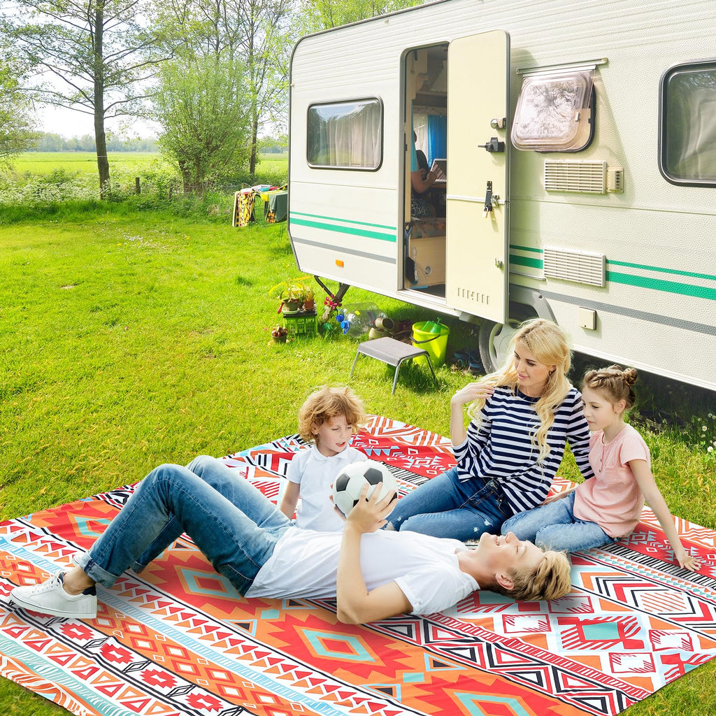 HIHOHO Beach Blanket Waterproof Sandproof Extra Large Beach Mat 79" X 83"/120"x108"for 1-8 Adults Quick Drying Durable Outdoor Picnic Mat for Beach Travel Camping Hiking