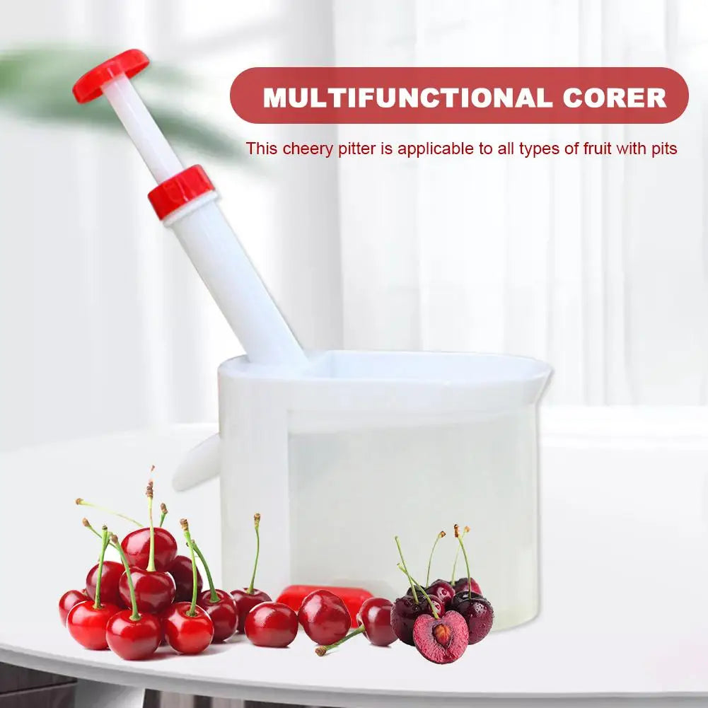 Cheery Pitter Cherries Seed Extraction Machine Core Seed Remover Fruit Stone Extractor Home Kitchen Cherry Cleaning Fruit Tool