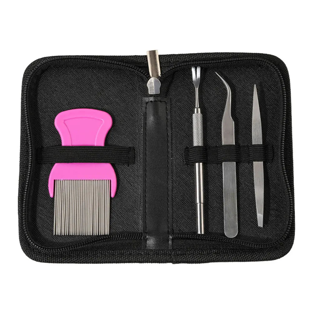 NEW 5PCS/set Pet Flea Remover Tool Scratching Hook Remover Pet Cat Dog Grooming Supplies Tick Removal Tool Tweezers Comb