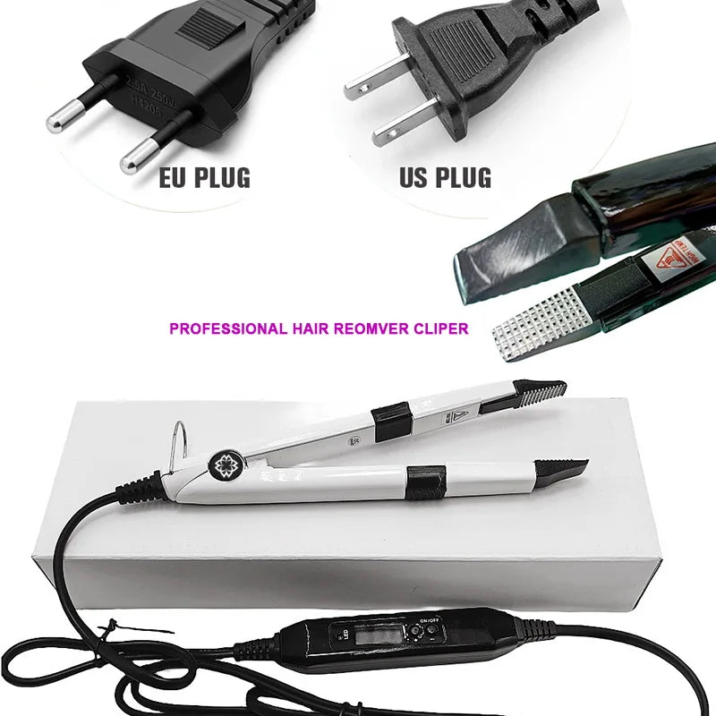 NEW UV V Light Technology Hair Extensions kit Machine Remover Glue applicance tools Set For Tape Hair extension for salon