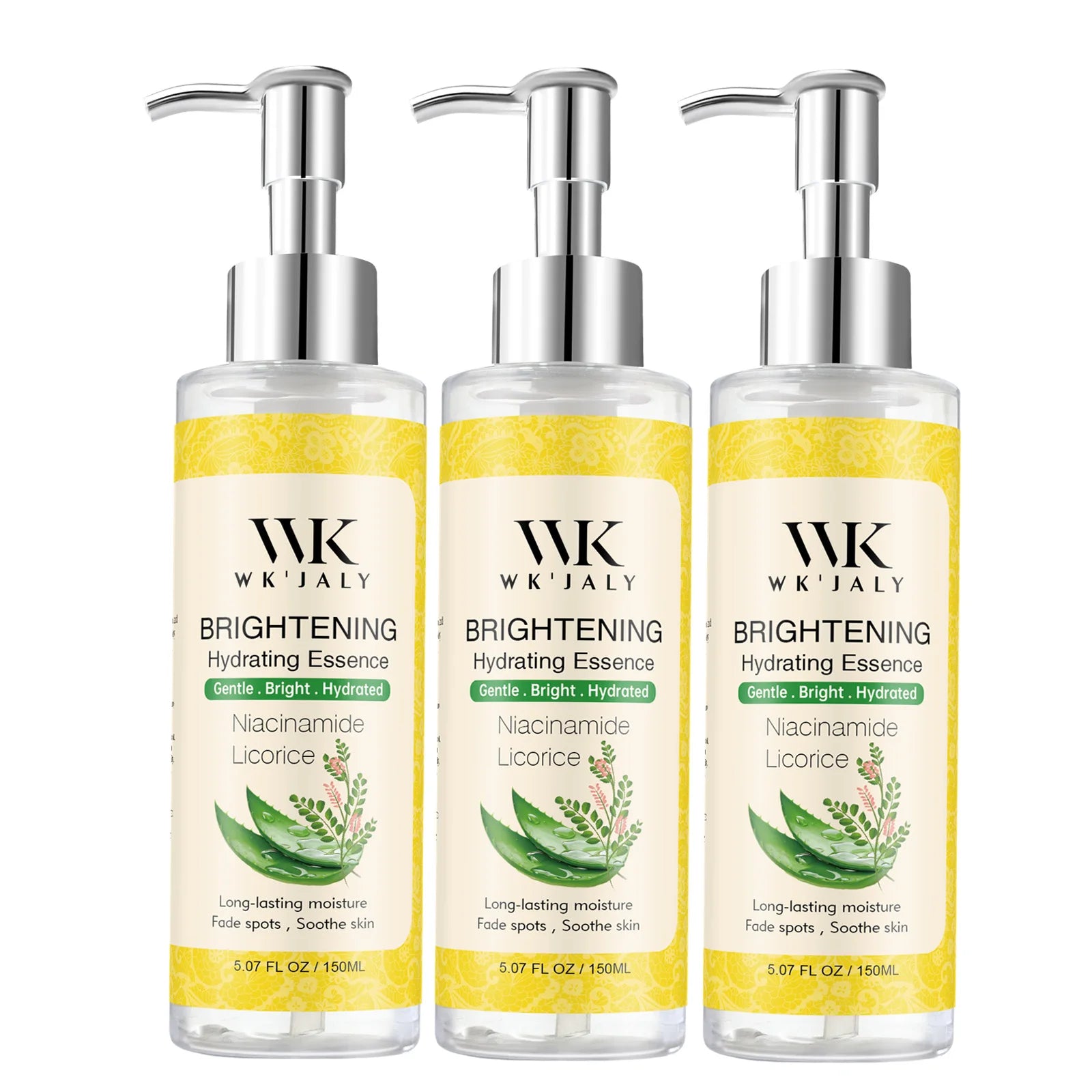 WK JALY Whitening Skin Care Set for All Skin Tone, Moisturizing Face and Body, Remove Acne, Dark Spots, Melanin, Freckles