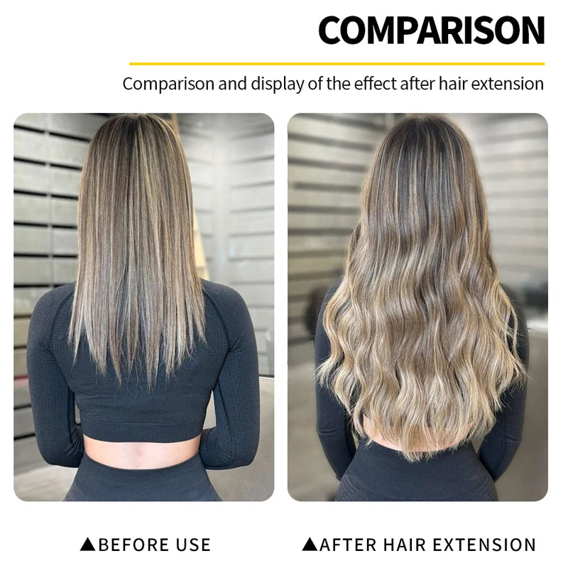UV Light Hair Extension Kit with UV Glue Tools for Salon  Home Use  Professional Portable Hair Extensions Set for Beauty Use
