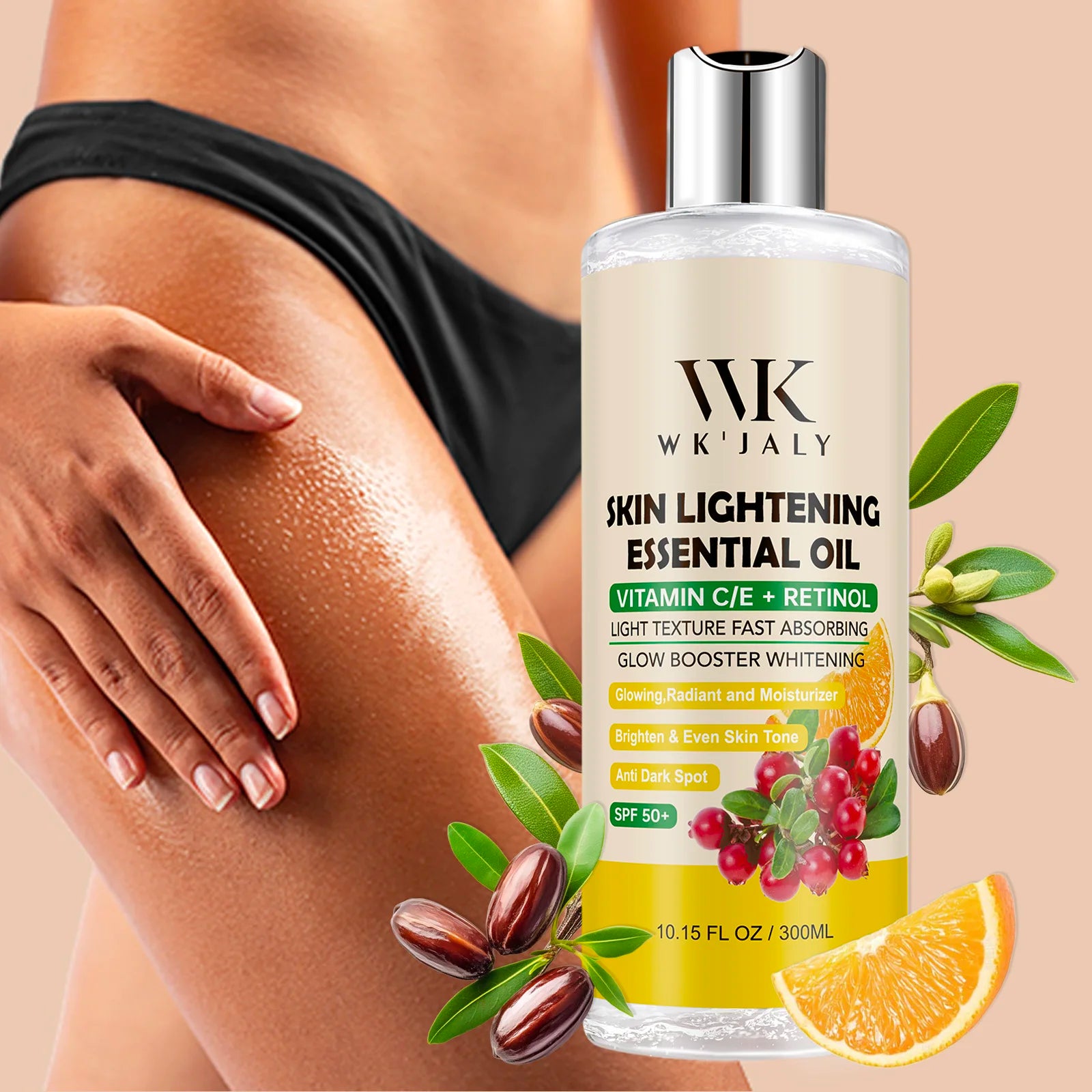 WK JALY Whitening Skin Care Set for All Skin Tone, Moisturizing Face and Body, Remove Acne, Dark Spots, Melanin, Freckles