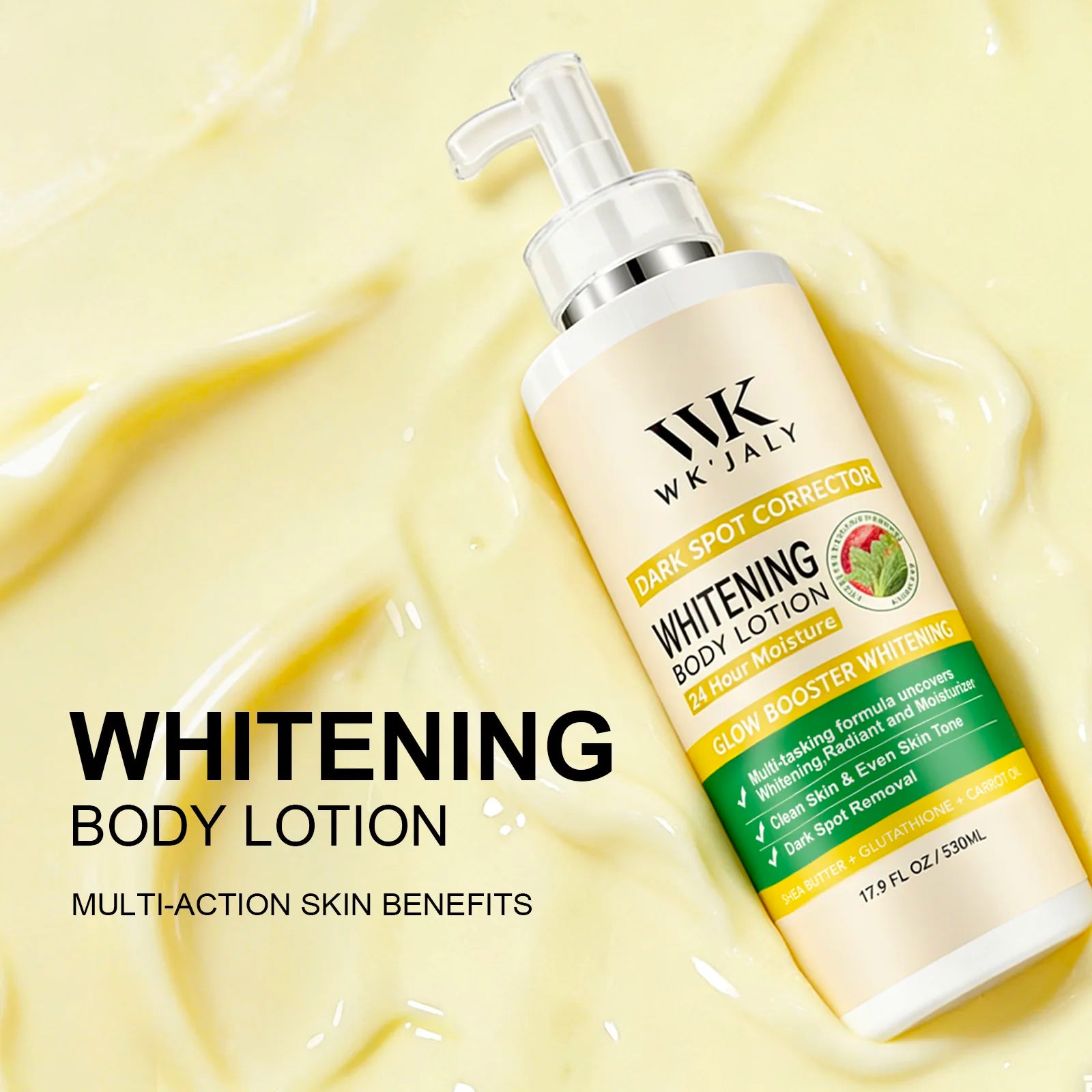 WK JALY Whitening Skin Care Set for All Skin Tone, Moisturizing Face and Body, Remove Acne, Dark Spots, Melanin, Freckles