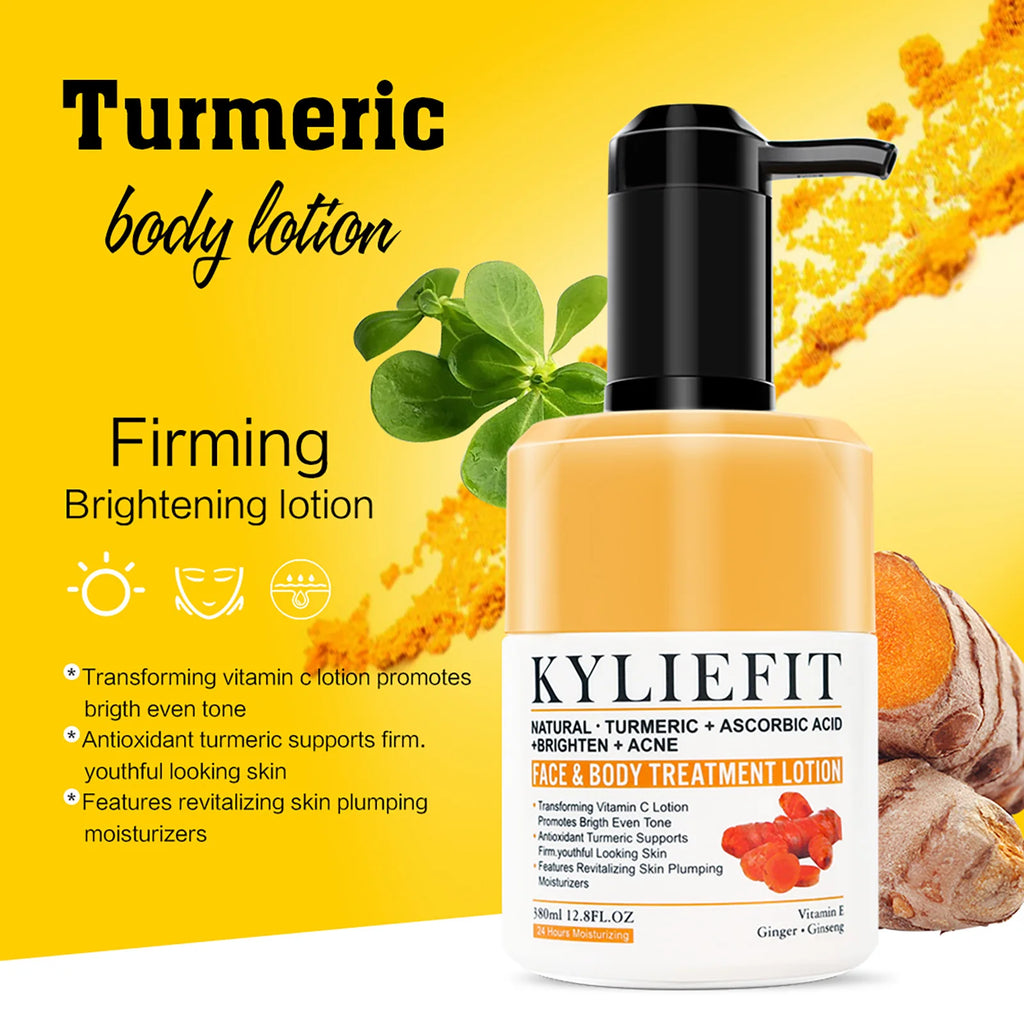 AILKE Organic Turmeric Skin Care Set, Brighten, Cleaning Skin, Remove Acne,Pimples, Whitening, Even Skin Tone, Improve Dry Skin