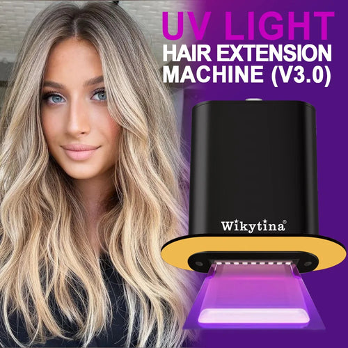 2026 WIKYTINA NEW UV Light Hair Extensions Kit V Light Hair Extension Machine Professional Tools Glue for Hair Extensions