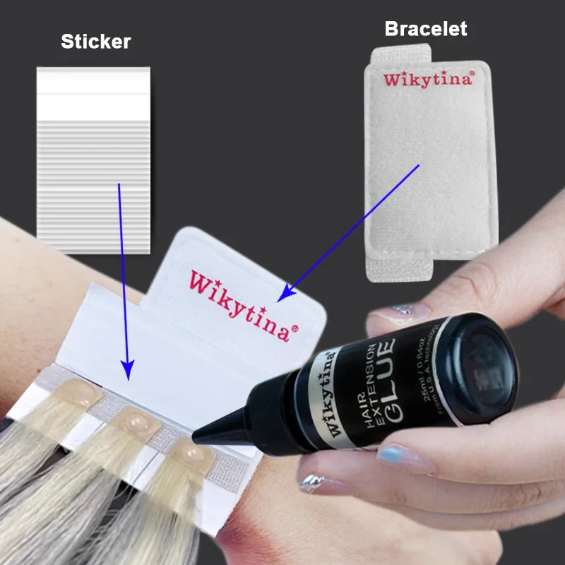 2026 WIKYTINA NEW UV Light Hair Extensions Kit V Light Hair Extension Machine Professional Tools Glue for Hair Extensions