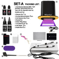 NEW UV V Light Technology Hair Extensions kit Machine Remover Glue applicance tools Set For Tape Hair extension for salon
