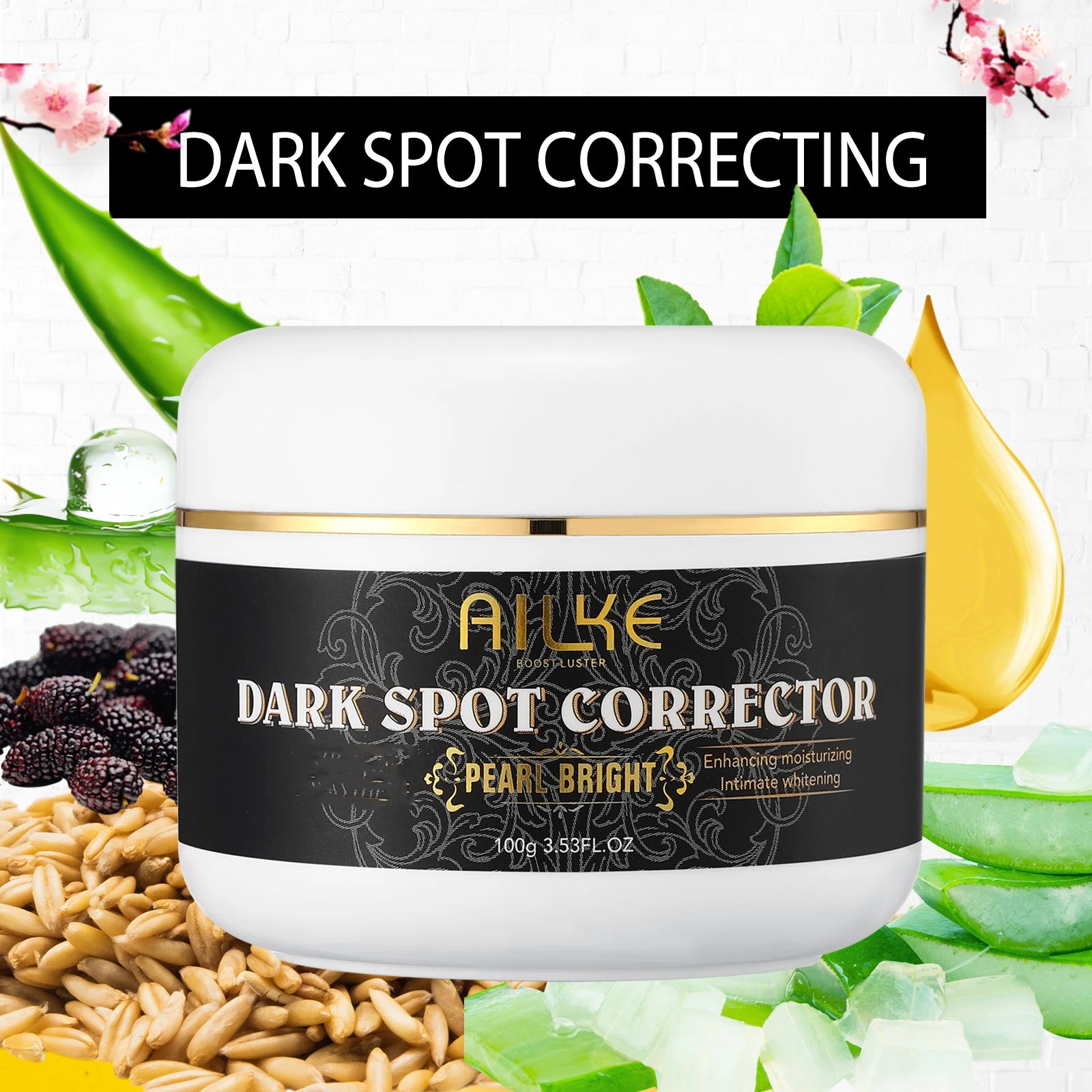 AILKE Whitening Skin Care Set, With Nicotinamide, Glutathione, Moisturizing, Even Skin Tone, Remove Dark Spot, Freckle, Melanin