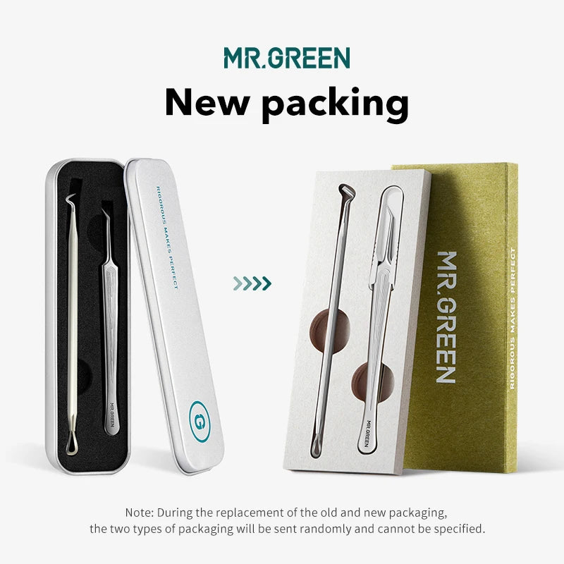 MR.GREEN Acne Remover Needles Blackhead Removal Pimple Comedone Extractor Set Blemish Zit Face Skin Care Cleaner Removal Tools
