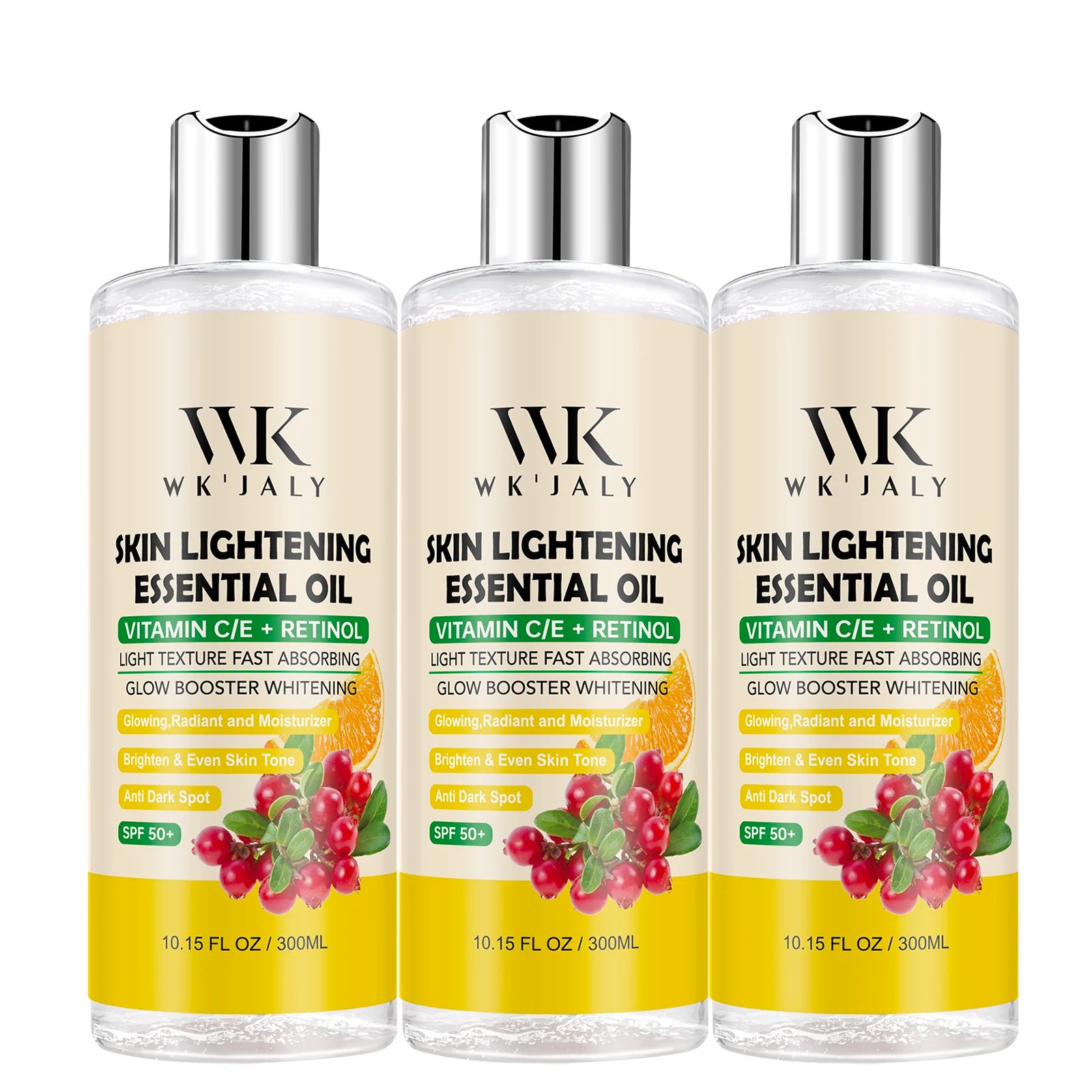 WK JALY Whitening Skin Care Set for All Skin Tone, Moisturizing Face and Body, Remove Acne, Dark Spots, Melanin, Freckles