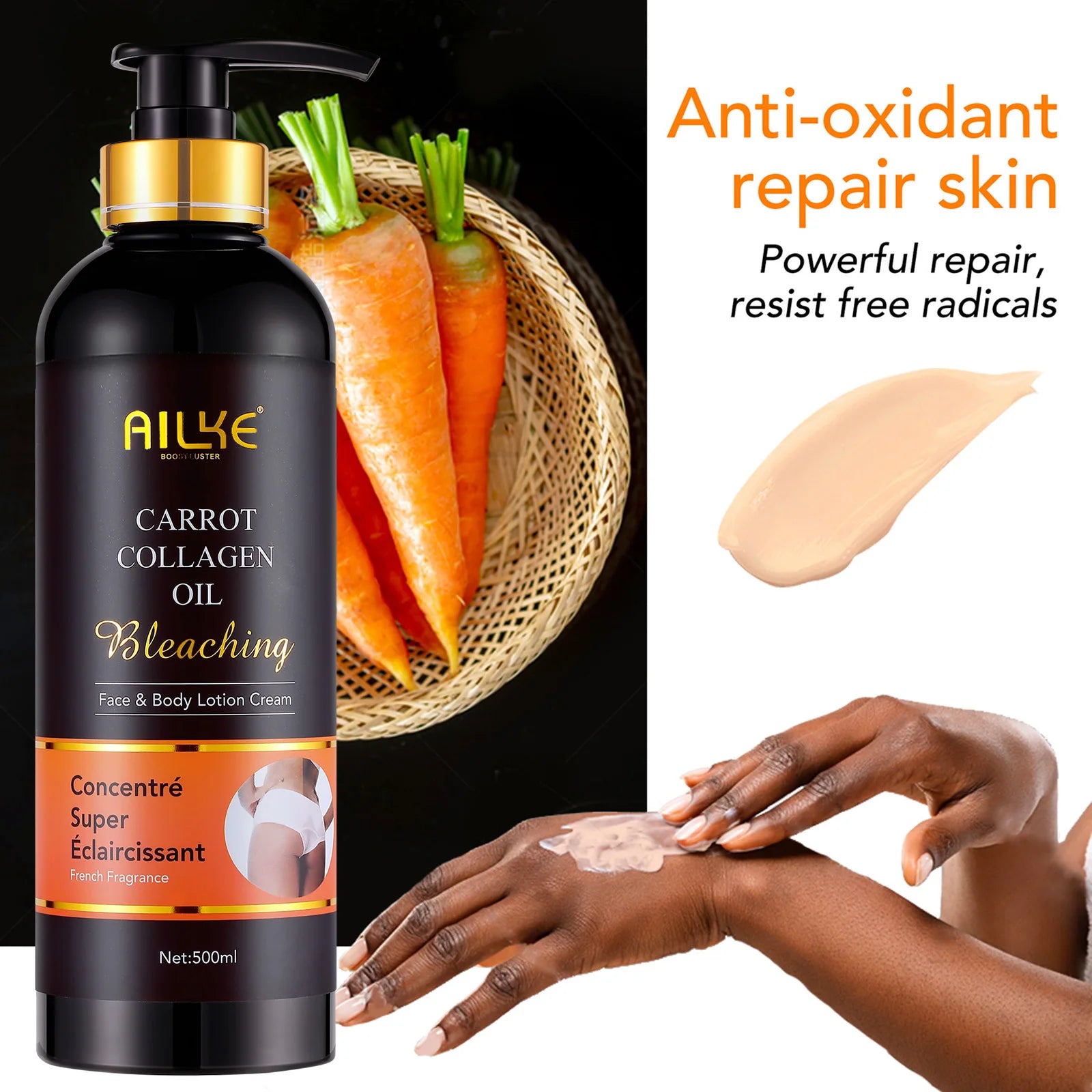 AILKE Whitening Skin Care Set, With Nicotinamide, Glutathione, Moisturizing, Even Skin Tone, Remove Dark Spot, Freckle, Melanin