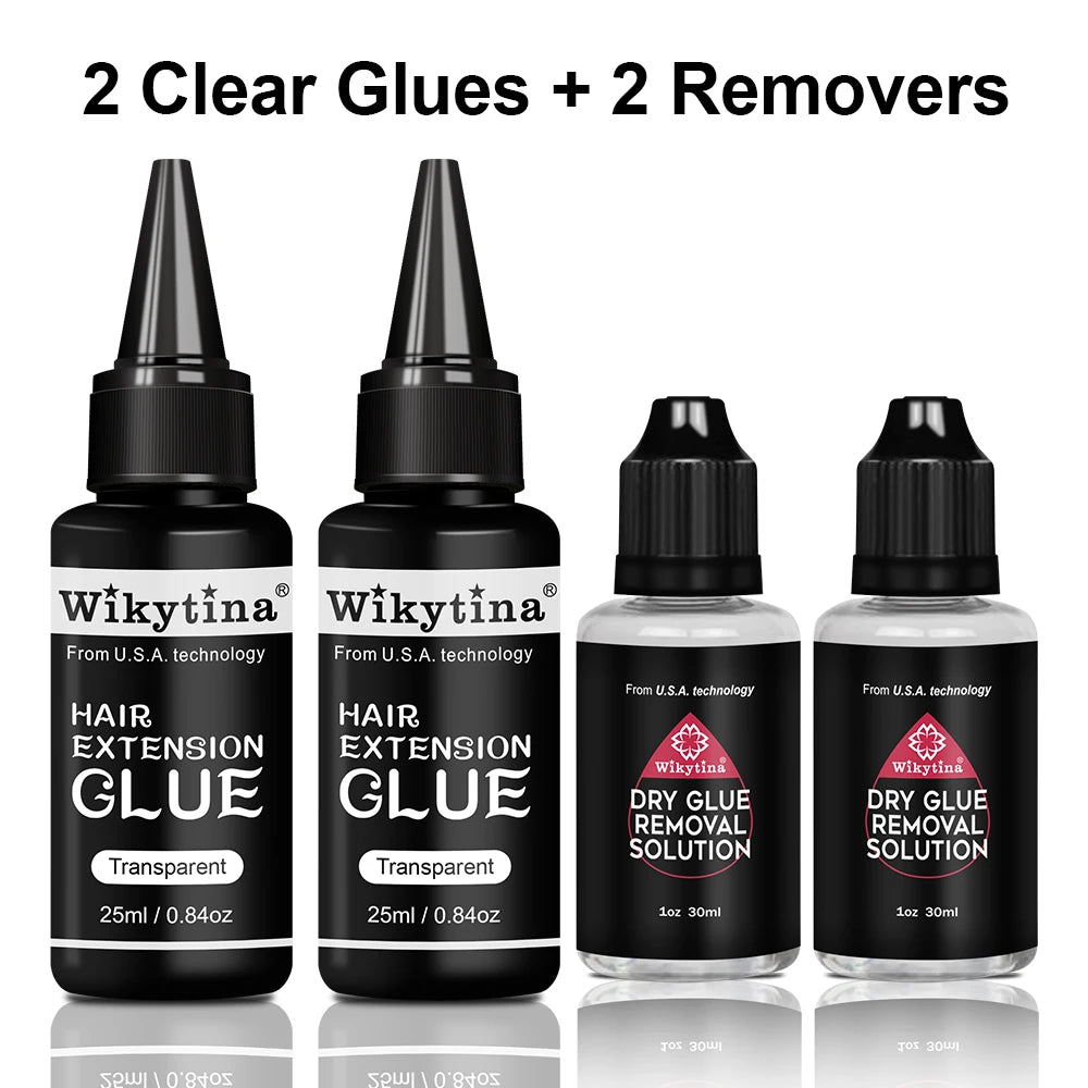 2026 WIKYTINA NEW UV Light Hair Extensions Kit V Light Hair Extension Machine Professional Tools Glue for Hair Extensions